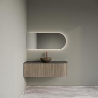 Badkamermeubelset Gliss Design Alluro 120 cm Links Corn Silk - thumbnail