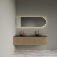 Badkamermeubelset Gliss Design Alluro 160 cm Links Mist - thumbnail