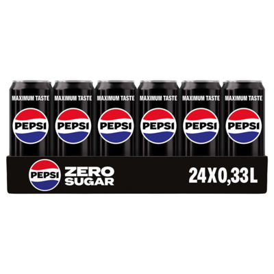 Pepsi cola zero sugar blik (24x 33cl)
