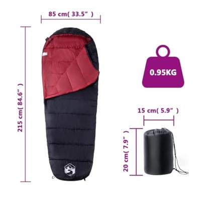 VidaXL Slaapzak mummie voor volwassenen camping 3 seizoenen VidaXL Slaapzak mummie voor volwassenen camping 3 seizoenen