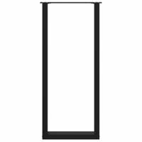 Bartafelpoten 2 st U-vormig 50x(110-111) cm staal zwart - thumbnail