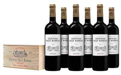 Château Haut Barrail Cru Bourgeois in wijnkist