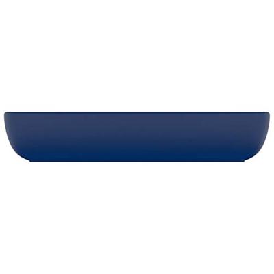 Wastafel rechthoekig 71x38 cm keramiek mat donkerblauw