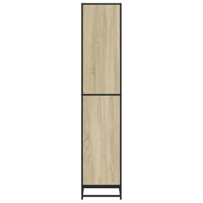 Boekenkast 40x35x170,5 cm bewerkt hout sonoma eikenkleurig