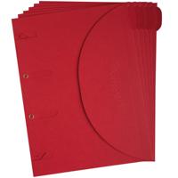 Smartfolder geperforeerde opbergmappen A4 Rood 6 stuks - thumbnail