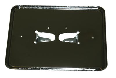 Diverse Kentekenplaat houder bromfiets staal chroom liggend