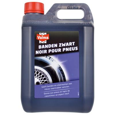 Valma bandenzwart - geeft diepzwarte langdurige glans - voor autobanden of rubberen vloermatten - oplosmiddelen vrij - 2,5 liter