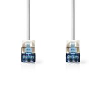 Nedis CAT6a netwerkkabel | S/FTP | RJ45 Male | RJ45 Male | 3.00 m | Snagless | Rond | LSZH | Wit | Label - CCGL85330WT30 - thumbnail