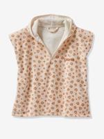 Badponcho baby Dieren, met gerecycled katoen wit, bedrukt - thumbnail
