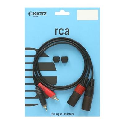 Klotz AT-CM0200 Professionele RCA-naar-XLR kabel 2 meter Klotz AT-CM0200 Professionele RCA-naar-XLR kabel 2 meter