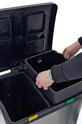 EKO pedaalemmer rejoice 2x30 l matzilverkleurig