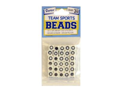 Darice • team sports letterkralen 6mm 30pcs o