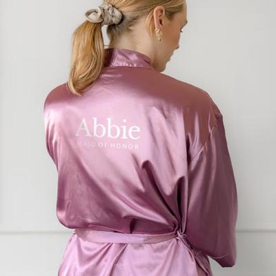 Kimono met naam - Roze