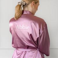 Kimono met naam - Roze - thumbnail