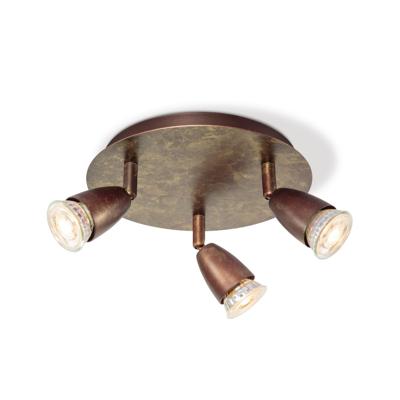 Light depot - LED opbouwspot Curl 3 lichts Ø 22 cm - brons - Outlet Light depot - LED opbouwspot Curl 3 lichts Ø 22 cm - brons - Outlet