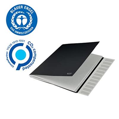 Sorteermap leitz recycle 12-tabs zwart