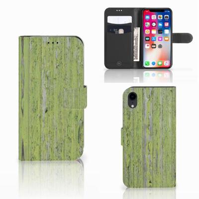 Apple iPhone Xr | Book Style Case | Green Wood Apple iPhone Xr | Book Style Case | Green Wood