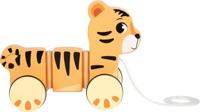 Small Foot - houten trekdier tijger safari fsc - thumbnail