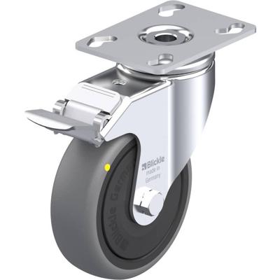 Blickle LKPA-TPA 101KF-FI-ELS Zwenkwiel met rem Wieldiameter: 100 mm Draagvermogen (max.): 70 kg 1 stuk(s)