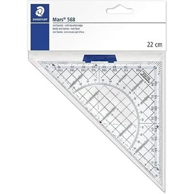 Staedtler Geodriehoek 568 35 Glas (helder) Lengte schijne zijde: 22 cm