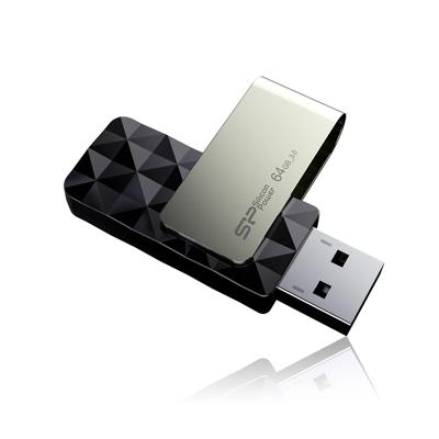 USB stick Silicon Power Blaze B30 64 GB Zwart - thumbnail