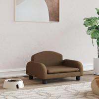 Hondenmand 50x40x30 cm stof bruin - thumbnail