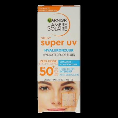 Garnier Ambre Solaire Super UV Hyaluronzuur Hydraterende Fluid SPF 50+