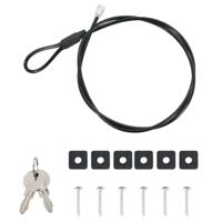 VidaXL Auto safe met slot zwart 22 x 16 x 7 cm staal - thumbnail