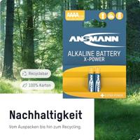 Ansmann X-Power AAAA batterij (mini) Alkaline 1.5 V 2 stuk(s) - thumbnail
