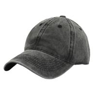 LGT JWLS Effen Baseball Cap met Faded Look - Zwart - thumbnail