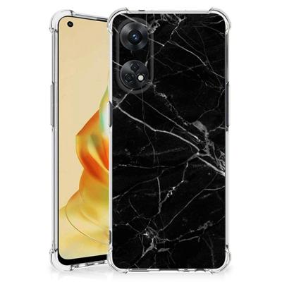 OPPO Reno8 T 4G Anti-Shock Hoesje Marmer Zwart - Origineel Cadeau Vader OPPO Reno8 T 4G Anti-Shock Hoesje Marmer Zwart - Origineel Cadeau Vader