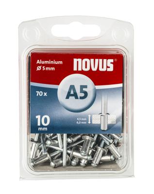 Novus Blindklinknagel A5 10x5mm aluminium VE=70 - 045-0048