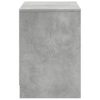 Tv-meubel met LED 100x34x50 cm bewerkt hout betongrijs - thumbnail