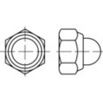 TOOLCRAFT 135414 Zeskant dopmoeren M5 DIN 986 Staal Galvanisch verzinkt 100 stuk(s)