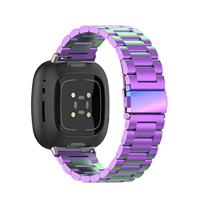 Fitbit Versa 3/4 & Sense 1/2 metalen schakelbandje - Multicolor - thumbnail
