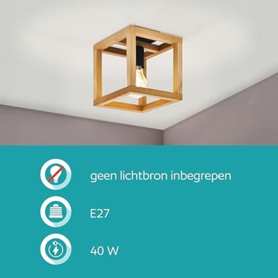 Eglo Houten plafondlampBlackcrown 1 - 32146