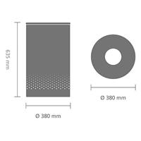 Brabantia 104404 Bruin, Wit wasmand - thumbnail