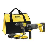 Stanley FATMAX SFMCK216MDS COMBI: 18V BL Schroefklopboormachine + BL Boorhamer - SFMCK216MDS-QW - thumbnail