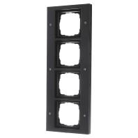 Gira TX 44 afdekraam 4-voudig antraciet - thumbnail