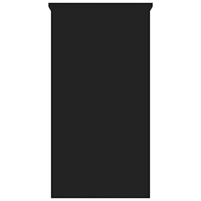 Bureau 80x40x75 cm spaanplaat zwart