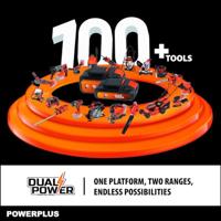 Accu-verstekzaag 20V Ø210mm - DUAL POWER POWDP2550 - Geleverd zonder accu en lader - thumbnail