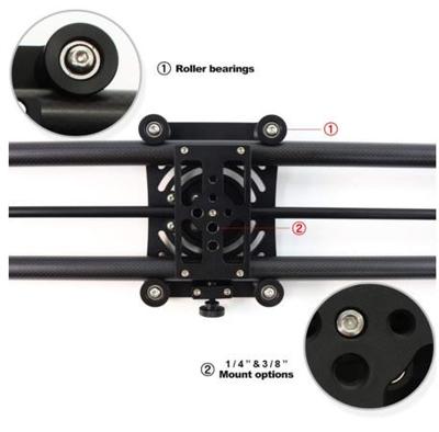 Konova P1 80cm Carbon Camera Slider (w/ KMS-S3)