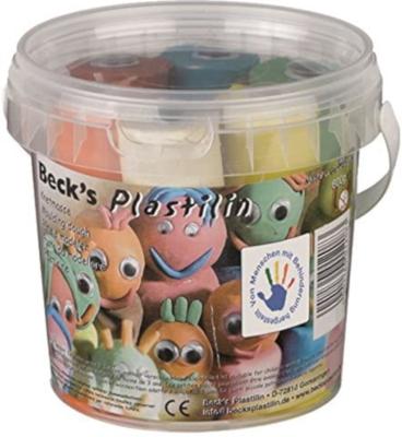 Becks emmer klei Plastilin met accessoires junior 13 delig S Becks emmer klei Plastilin met accessoires junior 13 delig S