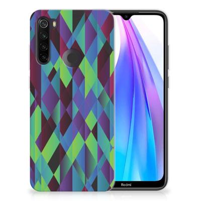 Xiaomi Redmi Note 8T | TPU Hoesje | Abstract Green Blue