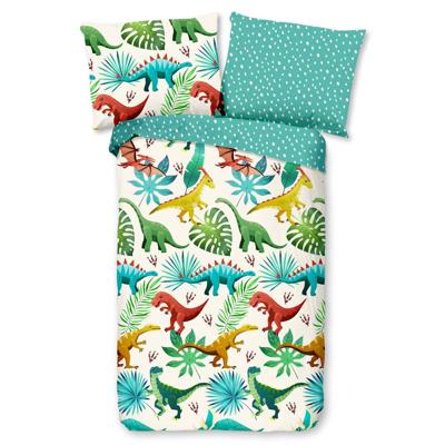 Good Morning Kinderdekbedovertrek "dinosaurussen" - Multi - (135x200 cm) - Katoen Good Morning Kinderdekbedovertrek "dinosaurussen" - Multi - (135x200 cm) - Katoen