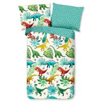 Good Morning Kinderdekbedovertrek "dinosaurussen" - Multi - (135x200 cm) - Katoen - thumbnail
