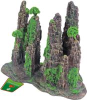 Polyresin ornament rotszuilen met gat mos en boom 22 cm Decoratie Gebr. de Boon - Gebr de boon - thumbnail