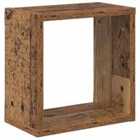 Wandschappen met plank Wandgemonteerd Oudhout Bewerkt hout - thumbnail
