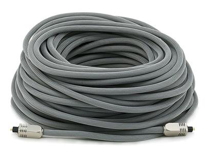 Monoprice 103449 100ft Premium Optische Toslink Kabel met Metaal Fancy Connector