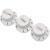 Fender knoppen voor Stratocaster wit (set van 3) - thumbnail